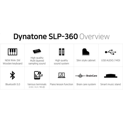 Digitālās klavieres Dynatone SLP-360-WH