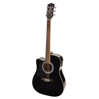 Elektro-akustiskā ģitāra Richwood RD-12LCE-BK (kreiļiem)