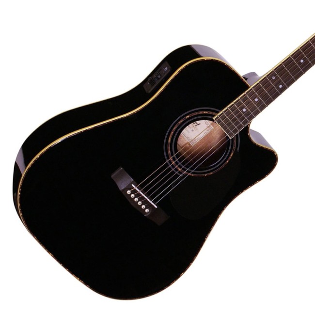 Akustiskās ģitāras komplekts Cort AD880CE-BK-Set