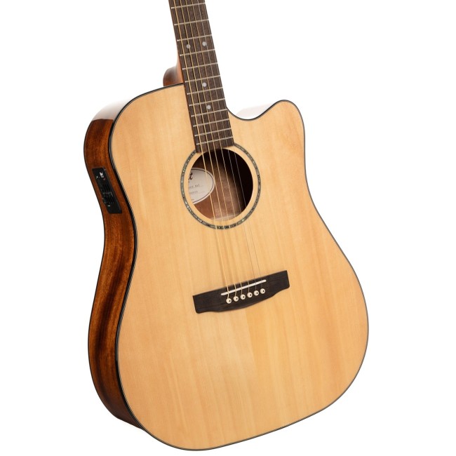 Elektro - akustiskā ģitāra Cort Earth60CE-NAT