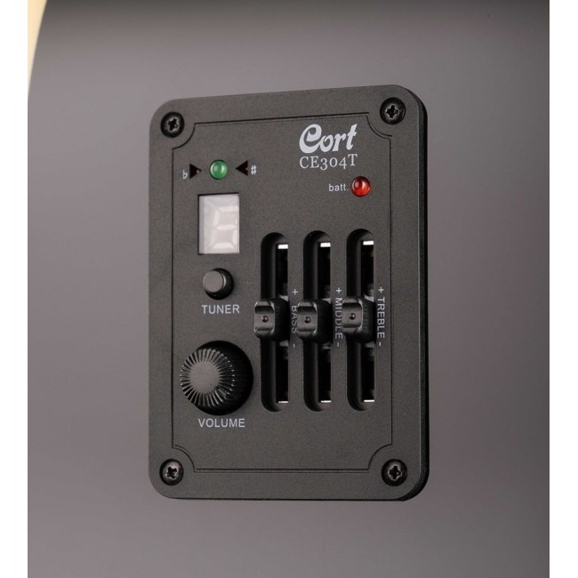 Akustiskās ģitāras komplekts Cort AD880CE-BK-Set