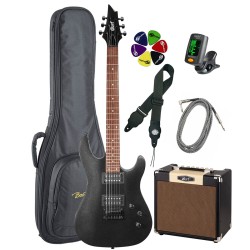 Elektriskās ģitāras komplekts Cort KX100-BKM-Set