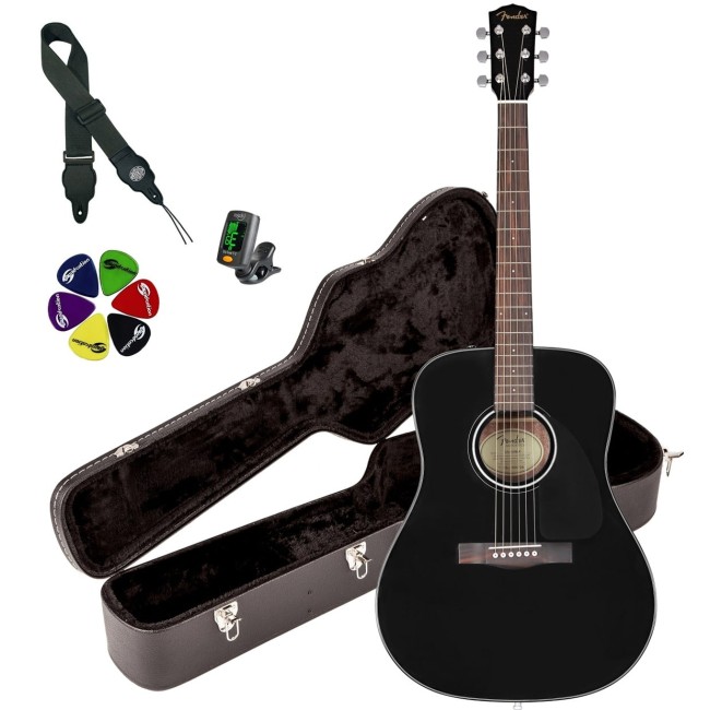 Akustiskā ģitāra Fender CD-60-BLK V3
