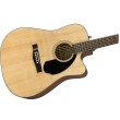 Elektro-akustiskā ģitāra Fender CD-60SCE-NAT