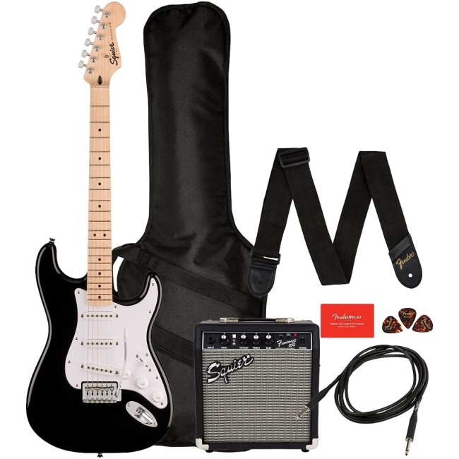 Elektriskās ģitāras komplekts Fender Sonic Pack Black