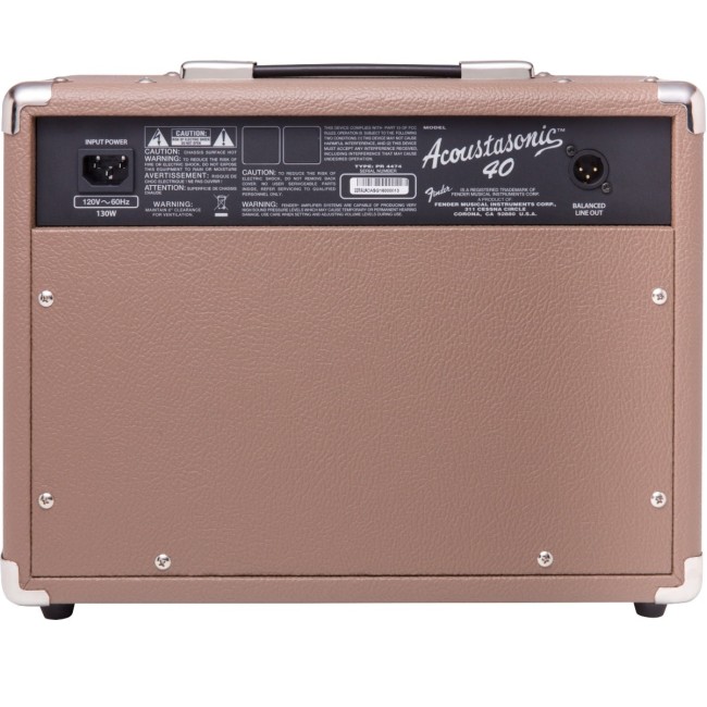 Akustiskās ģitāras pastiprinātājs Fender Acoustasonic 40
