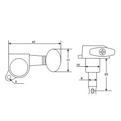 Ukuleles stīgu spriegotāji KUS112