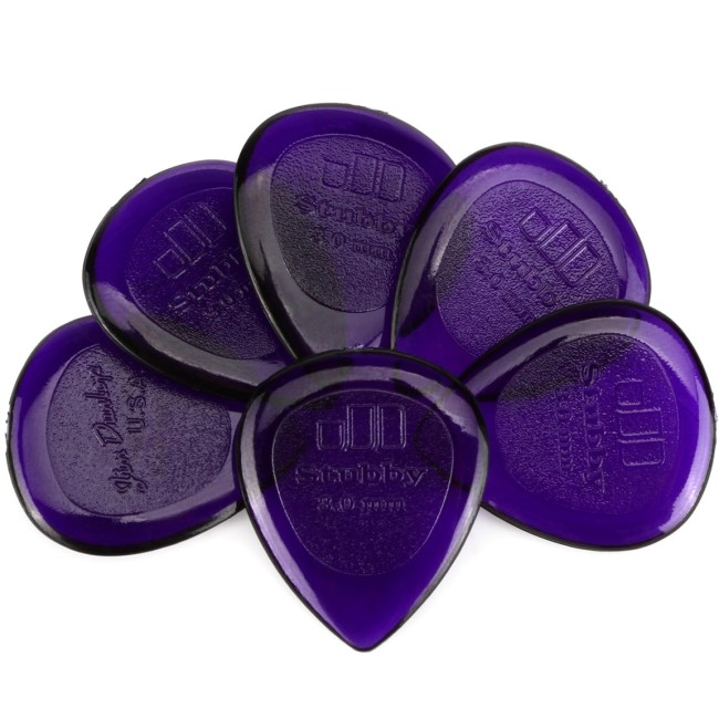 Dunlop mediatori Stubby 3mm (6 gab.)