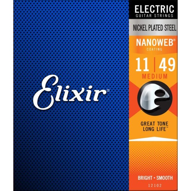 Elektriskās ģitāras stīgas Elixir Nanoweb 12102 (11-49)
