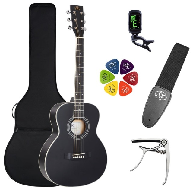 3/4 Akustiskā ģitāra SX SD103K-BK
