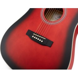 Akustiskā ģitāra SX SD104KRDS-Kit