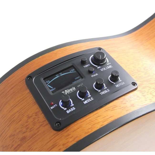 Klasiskā ģitāra ar elektroniku Valencia VC304-CE