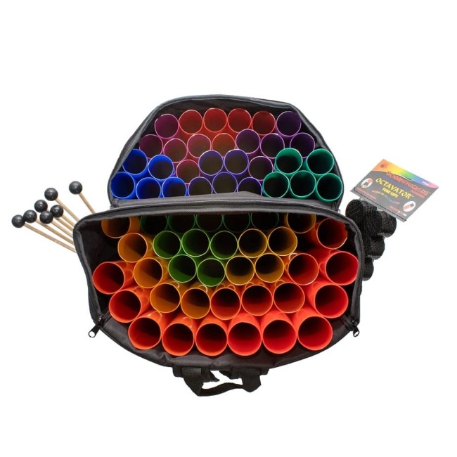 Boomwhackers skaņas cauruļu soma BW-BACKPACK