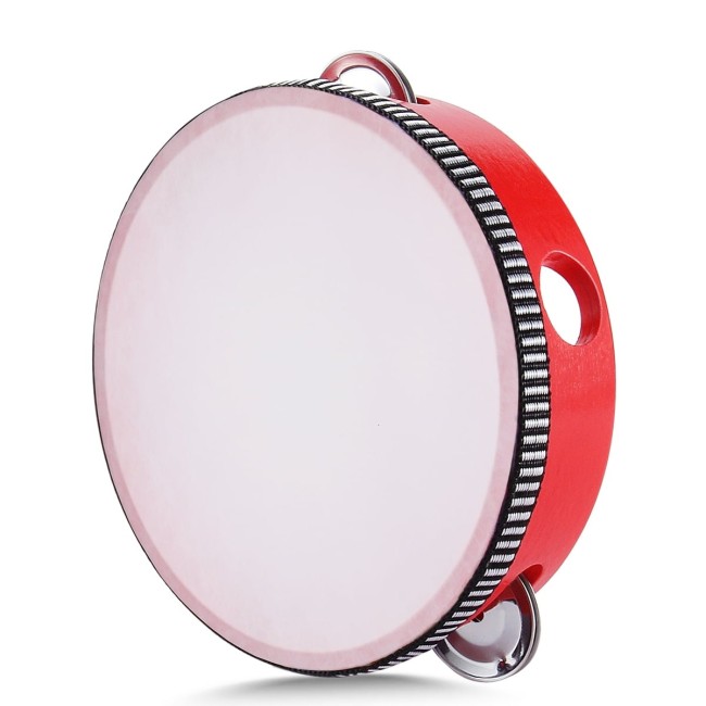 Tamburīns ar plēvi TH6-4-Red