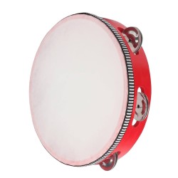 Tamburīns ar plēvi TH8-6-Red