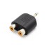 Adapteris 2 x RCA - 3,5mm Jack SADA043