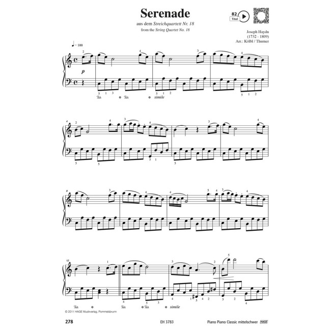 Piano Piano Classic Medium (Klavieres)