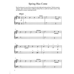 Vivaldi's Four Seasons for the Beginning Pianist (Klavieres)