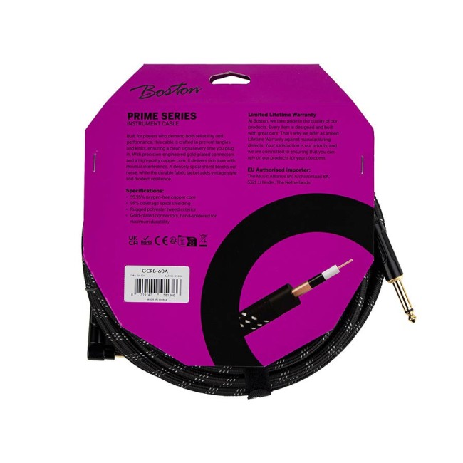 Instrumentu kabelis Boston GCRB-60A (6m)