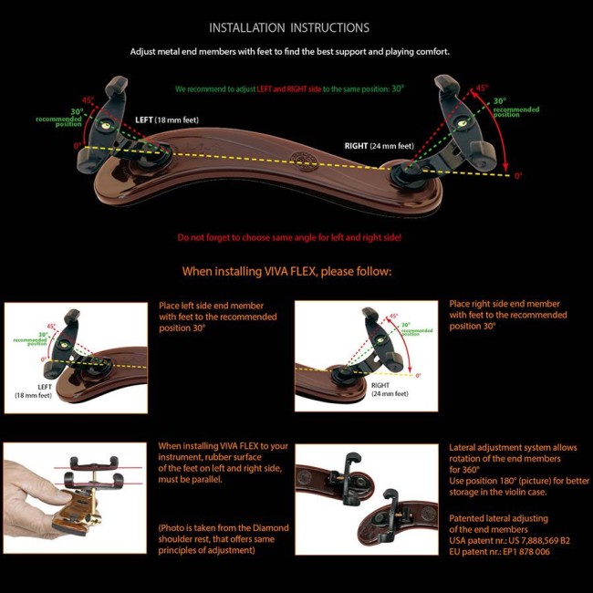 Vijoles pleciņš Augustin VIFX-M-BK (1/2-1/4)