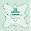 4/4 Optima Goldbrokat čella stīgas G1200-44