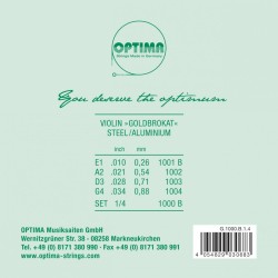 1/4 Vijoles stīgas Lenzner Goldbrokat 1000-14