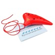 Okarina svilpe 12D-001-Red